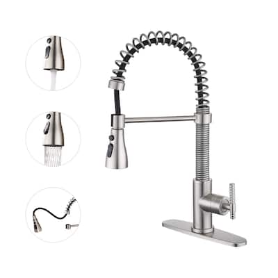 Single Handle Pull Down Sprayer Kitchen Faucet