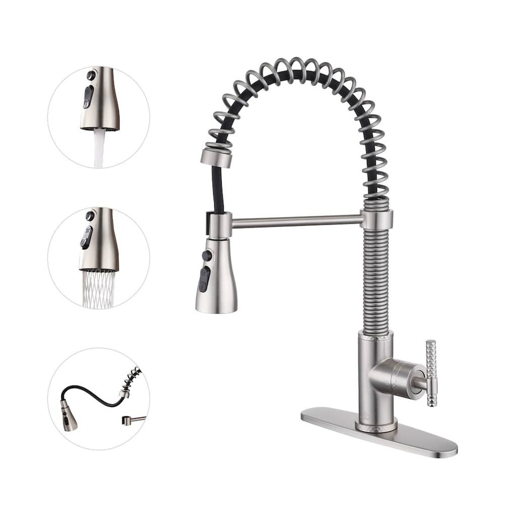 Single Handle Pull Down Sprayer Kitchen Faucet