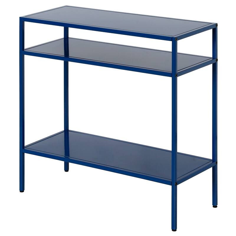 Ricardo Side Table with Metal Shelves