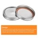 preview thumbnail 4 of 5, Canning Lids, 8 Sets - Tinplate Split-Type Mason Jar Lids Wide Mouth