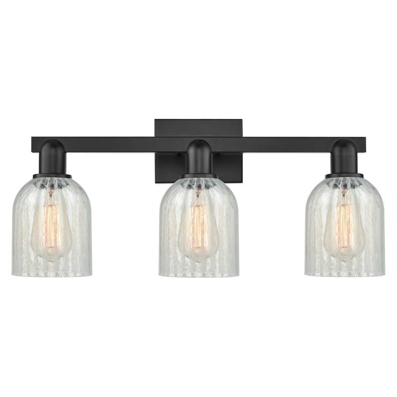Innovations Lighting Endless Possibilities Arcadia - Caledonia - 3 Light 24" Bath Vanity Light - Mouchette/Matte Black