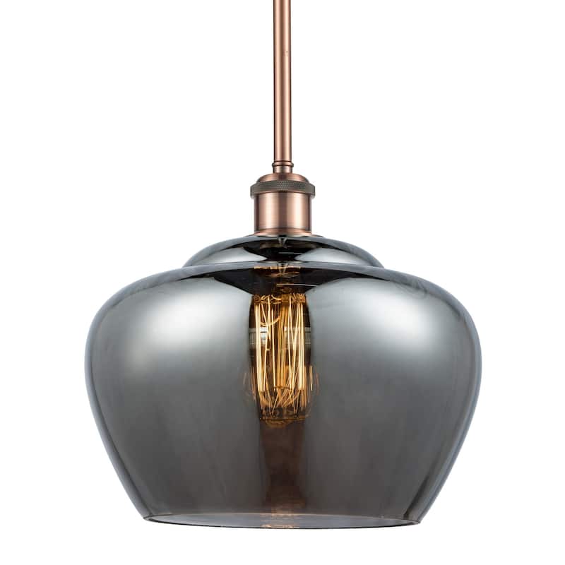 Innovations Lighting 516-1S-11-11-L Fenton Pendant Fenton 11" Wide - Plated Smoke / Antique Copper