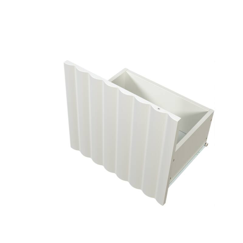 Modern TV Stand, TV Media Console, for TVs Up to 65+" with Storage and 2 Drawers, for Living Room Bedroom, White