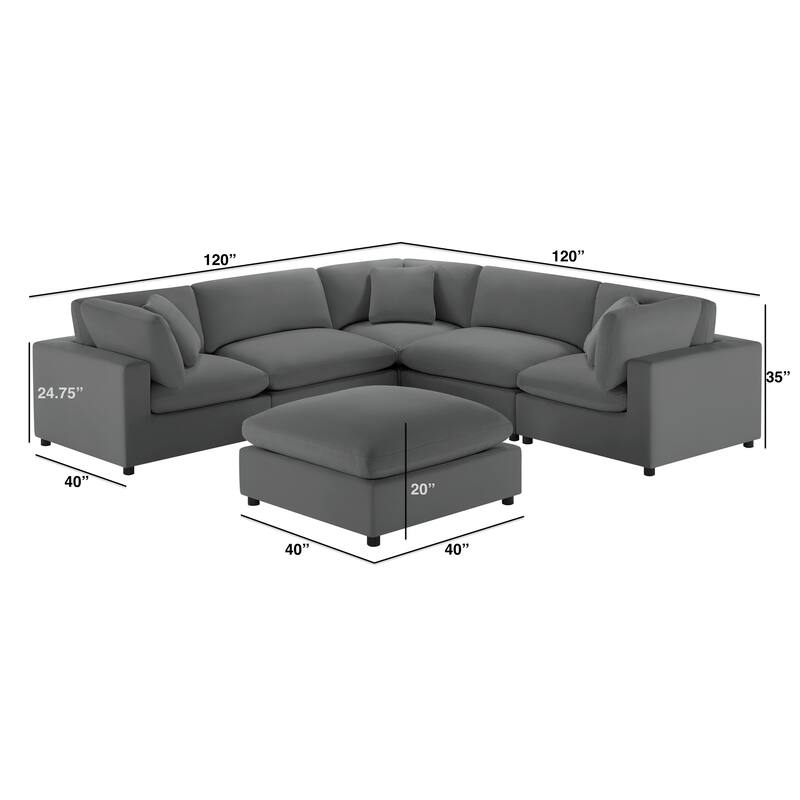 Cambrai Modular 6-Piece Sectional by Greyson Living