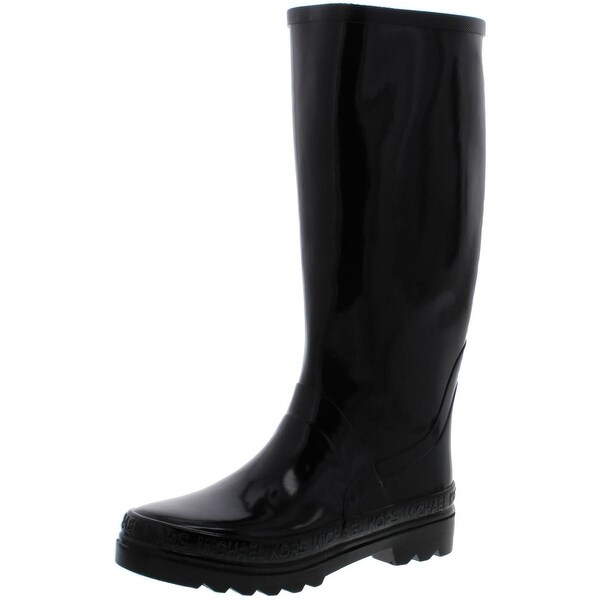michael kors rain boots black