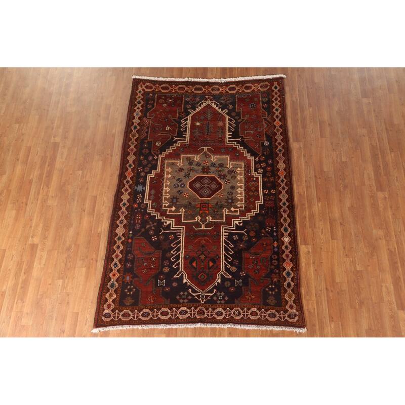 Sirjan Persian Area Rug Hand-Knotted Wool Carpet - 5'0" x 7'8"