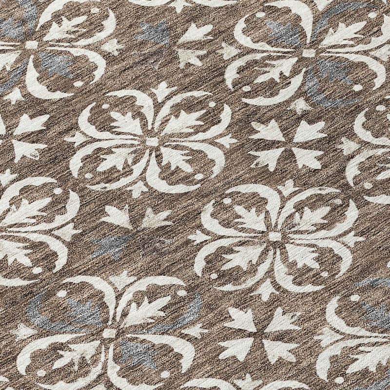 Machine Washable Indoor/ Outdoor Chantille Traditional Medallion Rug