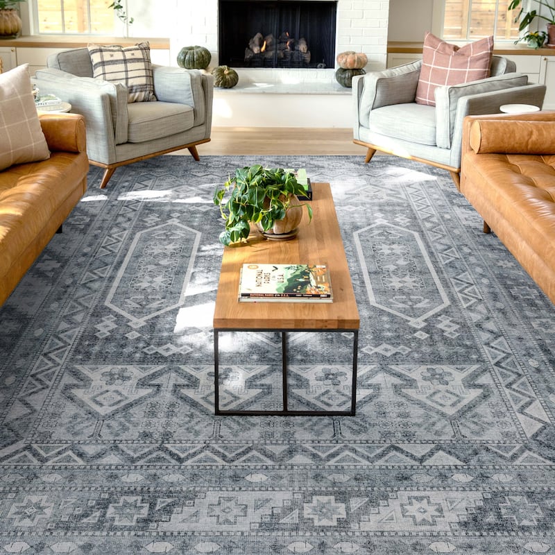 Well Woven Apollo Praha Tribal Machine Washable Area Rug