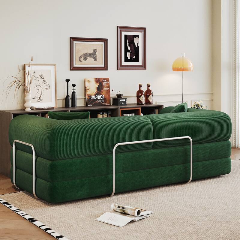 Compression Sofa,Convertible Floor Sofa Bed-with Pillow Back Support Armrest,Comfy Futon Couch Sleeper Bed