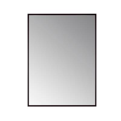 Viella 24" Bathroom Vanity Aluminum Framed Wall Mirror in Black