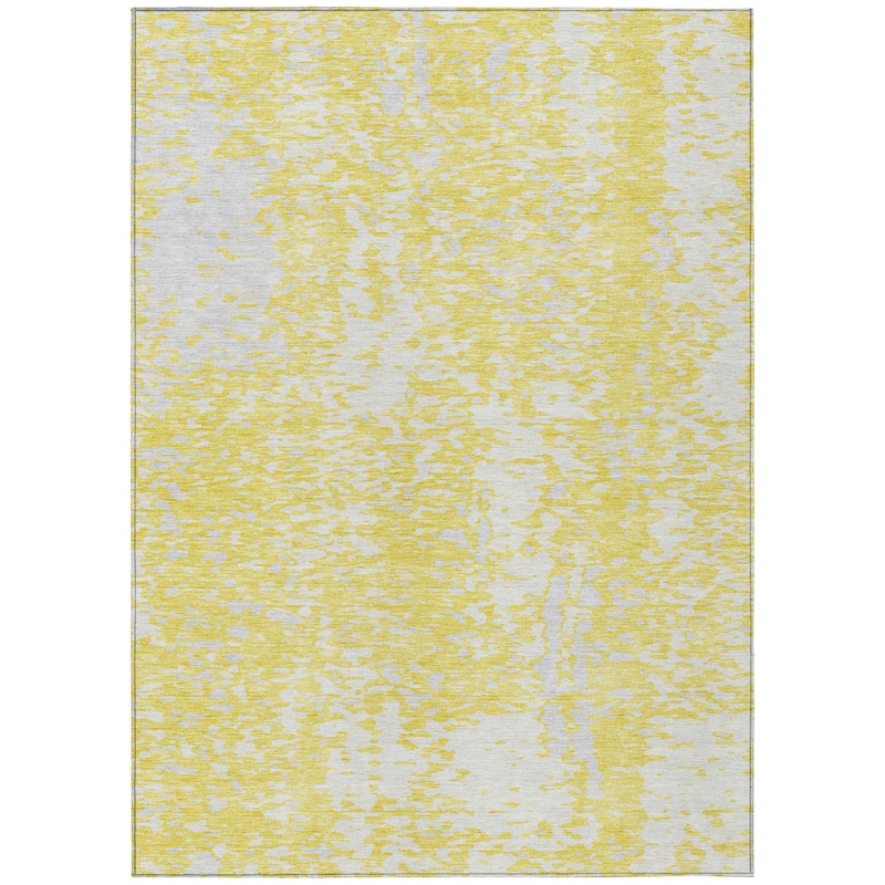 Machine Washable Indoor/ Outdoor Modern Abstract Chantille Rug