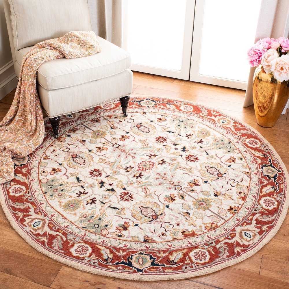 5' Round, Hand-Hooked Area Rugs - Bed Bath & Beyond