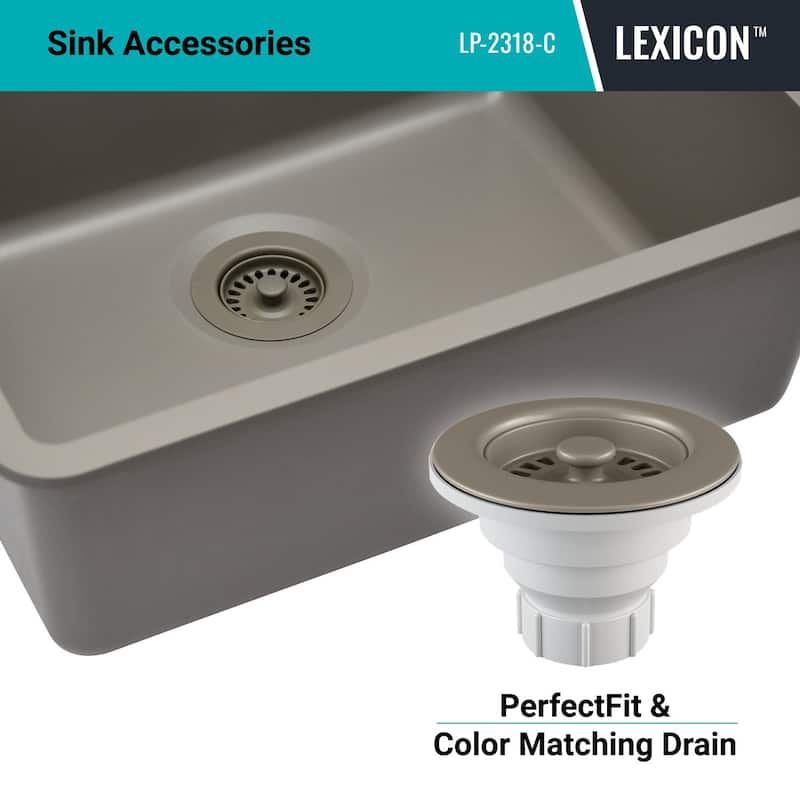 23" x 18" Quartz Kitchen Sink, Single Bowl Sink, Drop-in Sink, Undermount Sink, Granite Kitchen Sink, with Steel... - 23"x18"
