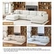 preview thumbnail 19 of 131, Oversized Chenille Modular Sectional Sofa Conversation Set with 2 Ottomans