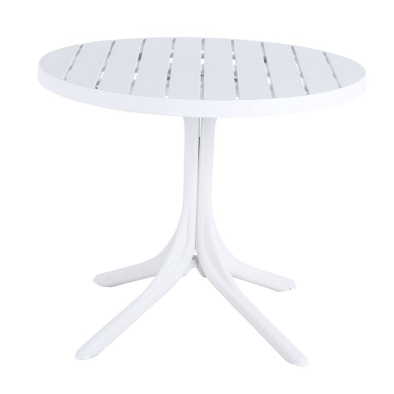 36" Round Plastic Table, All-Weather Dining & Coffee Table