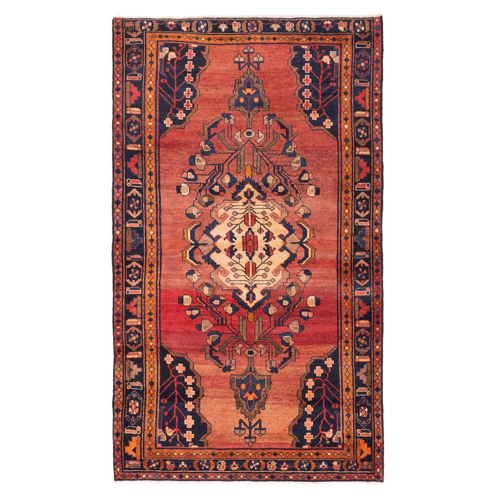 ECARPETGALLERY Hand-knotted Konya Anatolian Red Wool Rug - 4'8 x 8'0