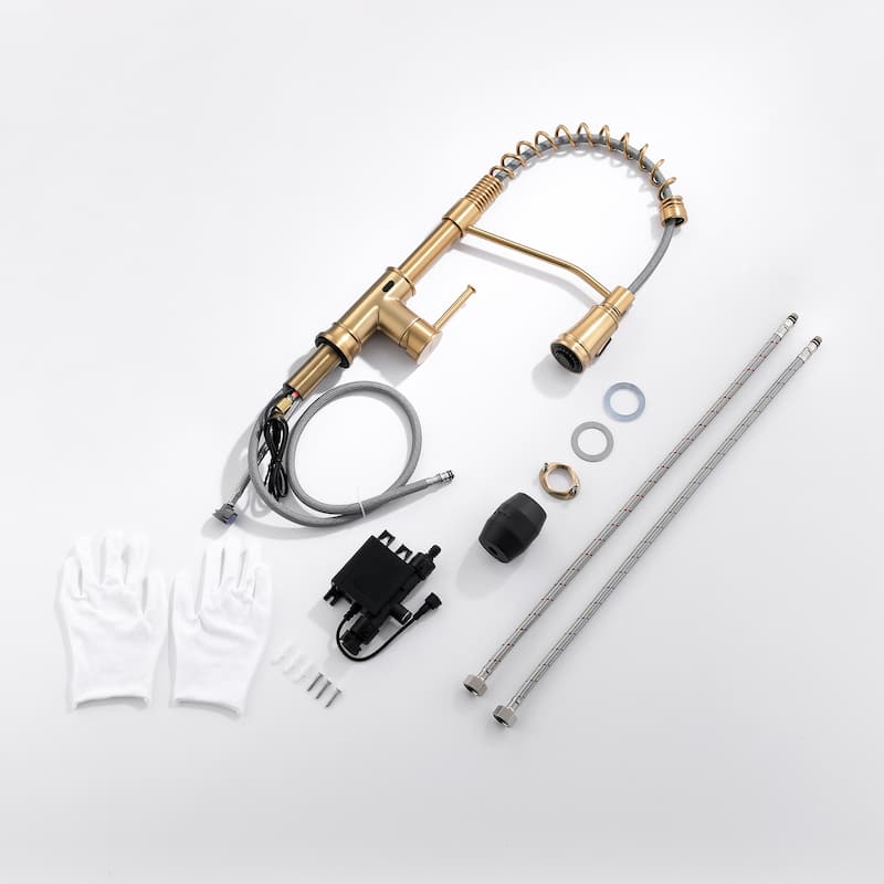 Topcraft Touchless Single Handle Pulldown Sprayer Kitchen Faucet