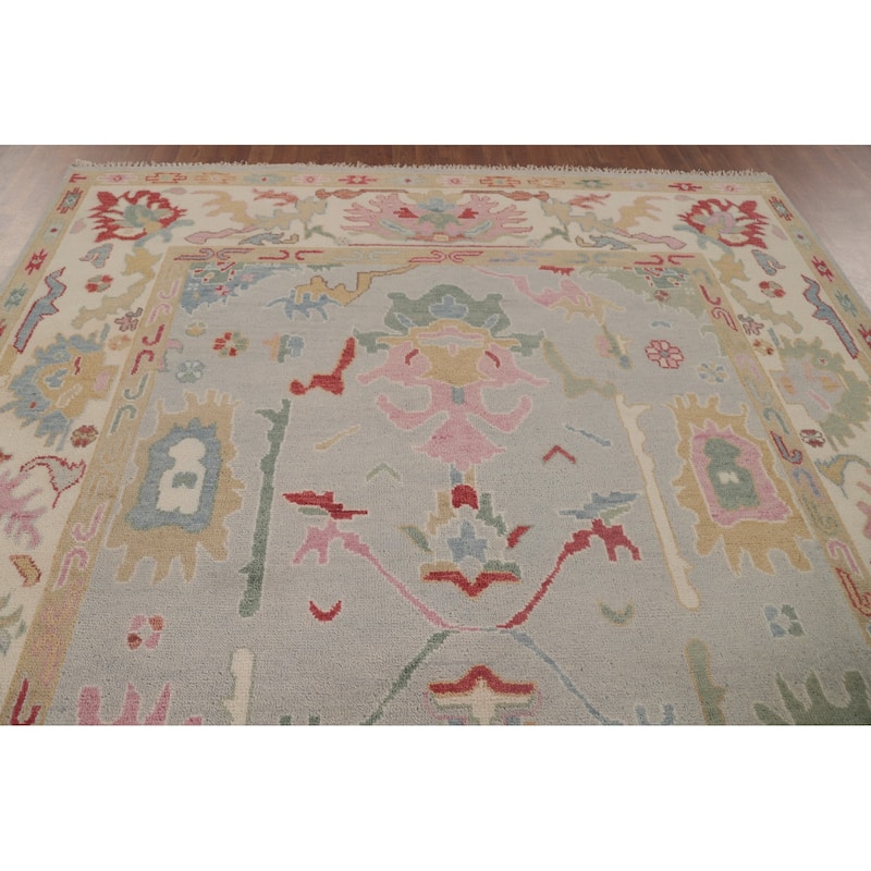 Oushak Area Rug Handmade Oriental Wool Carpet - 8'0"x 10'1"