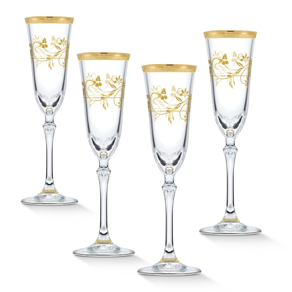 Libbey Modern Bar Mimosa Entertaining Set with 4 Stemless Champagne Flute  Glasses and Carafe - Bed Bath & Beyond - 18590961