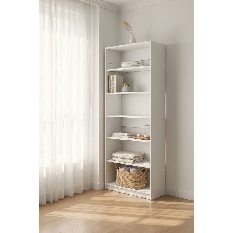 Prosper 32" White Wood Walk-in Closet with Two Rods - 31.4"W x 15.7"D x 83" H