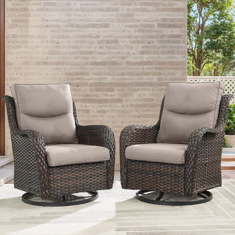 Pocassy 22x25x4 Inch Cushion for Outdoor Swivel Chairs Sofa Set