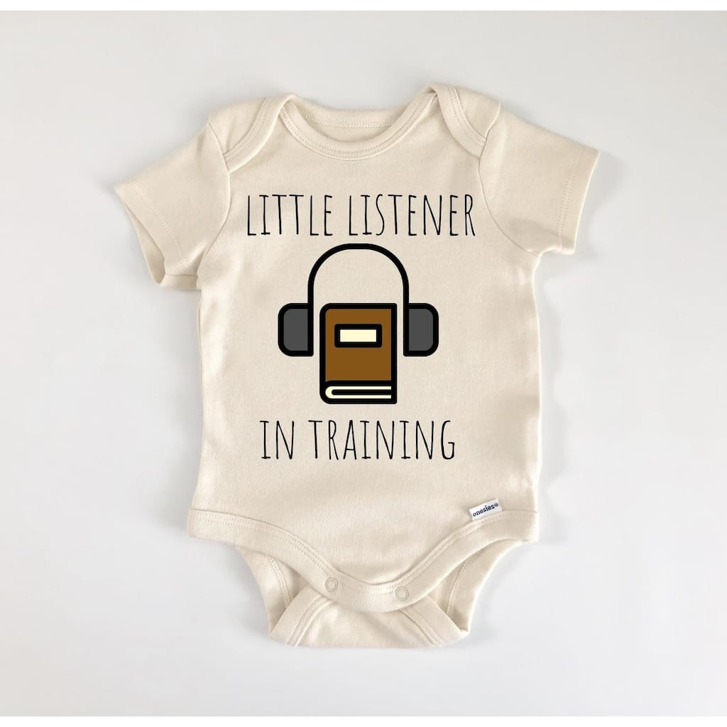 Audio Book - Baby Boy Girl Clothes Infant Bodysuit Funny Cute