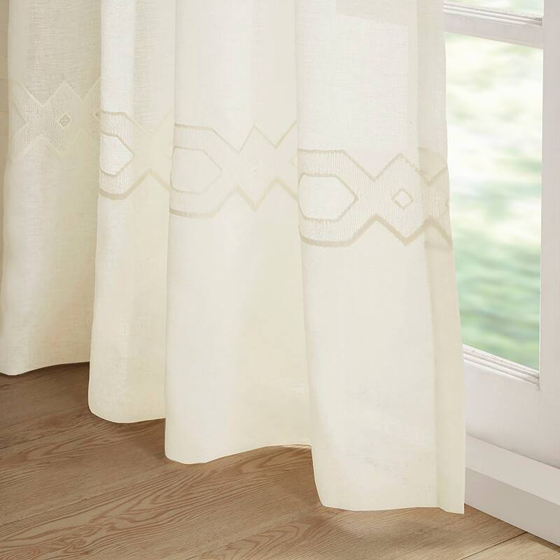 Embroidery Curtain Panel (Only 1 Pc Panel)