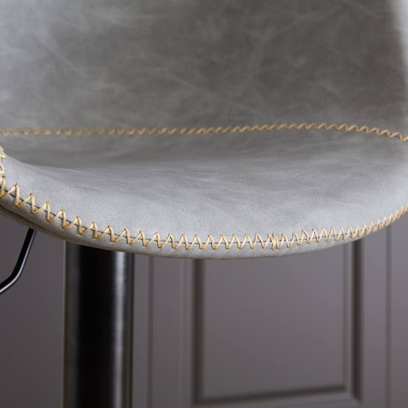 Adjustable Swivel PU Leather Upholstered Bar Stools