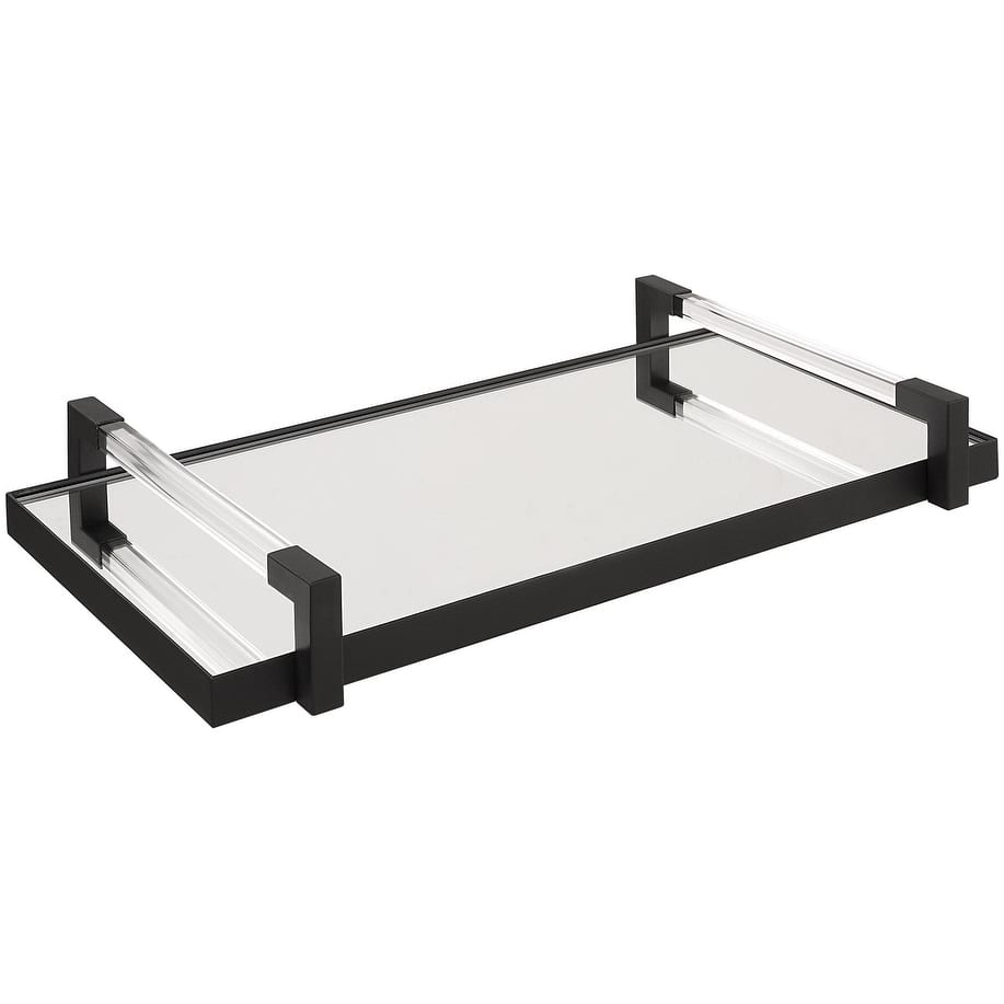 Uttermost 18082 Deki 23-3/4" Wide Acrylic and Iron Tray