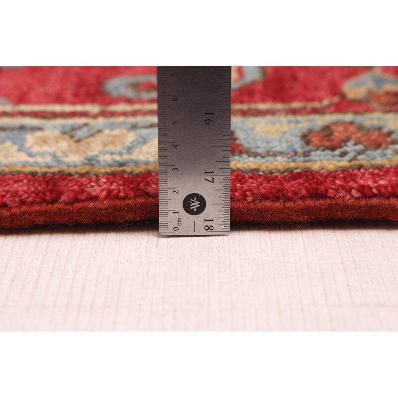 ECARPETGALLERY Hand-knotted Serapi Heritage Dark Red Wool Rug - 8'10 x 12'1