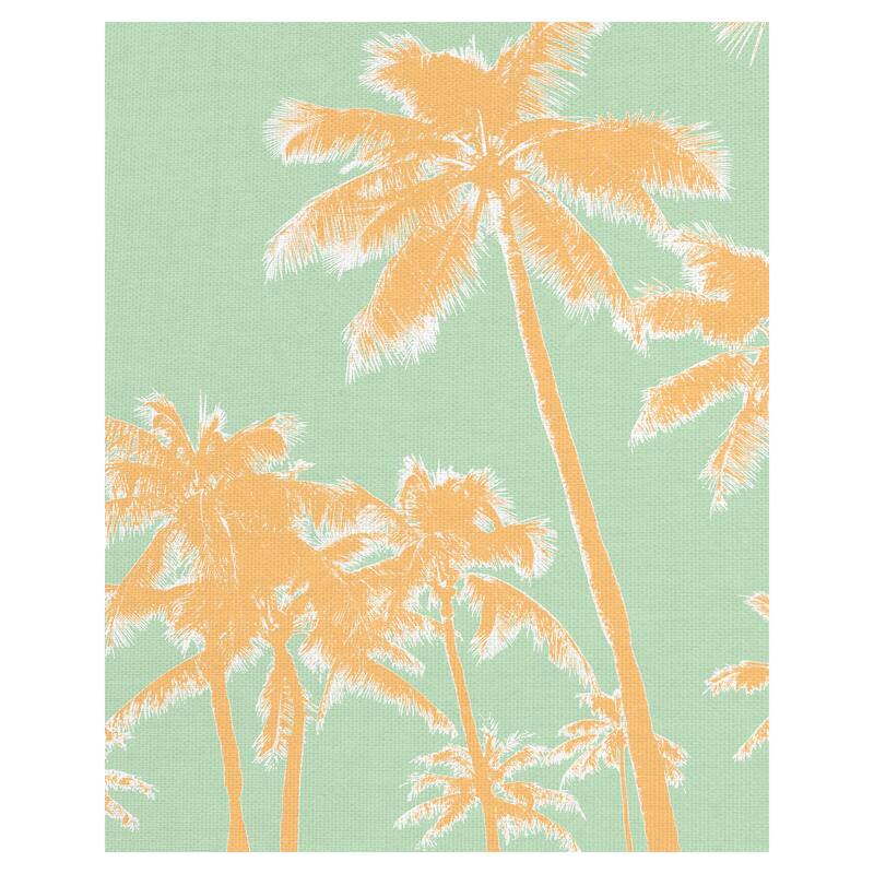 Retro Palms 1 Canvas Art Print