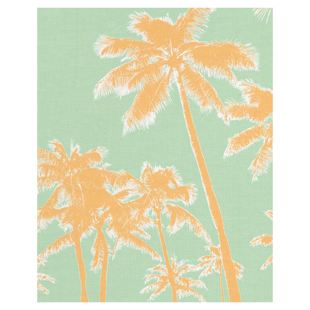Retro Palms 1 Canvas Art Print