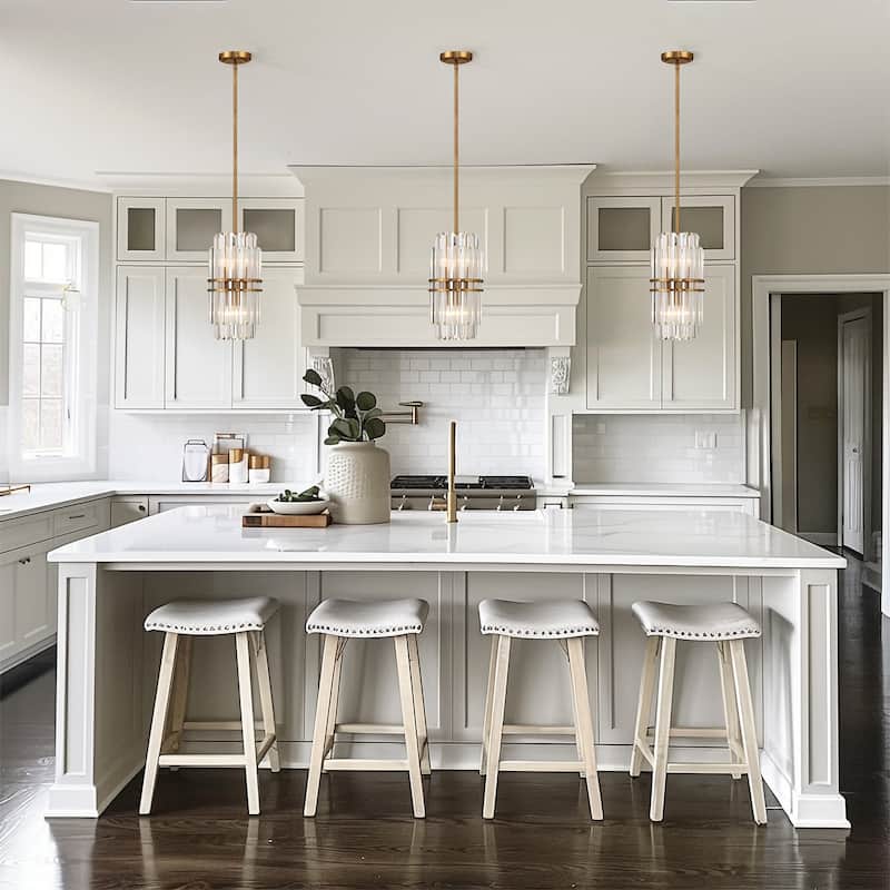 Hayes 4 Light Aged Brass Pendant
