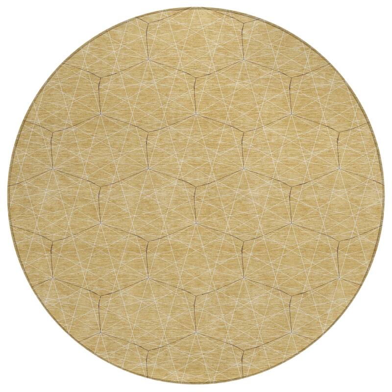 HomeRoots Geometric Transitional Rectangle Outdoor Rug