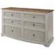 Option Gray wash stain, top in antique brown stain.