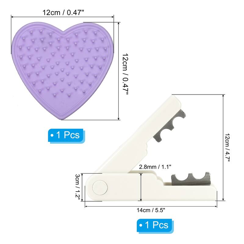 2pcs Rose Stem Leaf Thorn Stripper Remover Tool Stripping Kits - White, Purple
