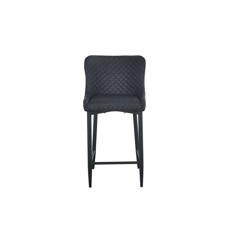 Upholstered barstool With Tufted Cushion, Set of 2