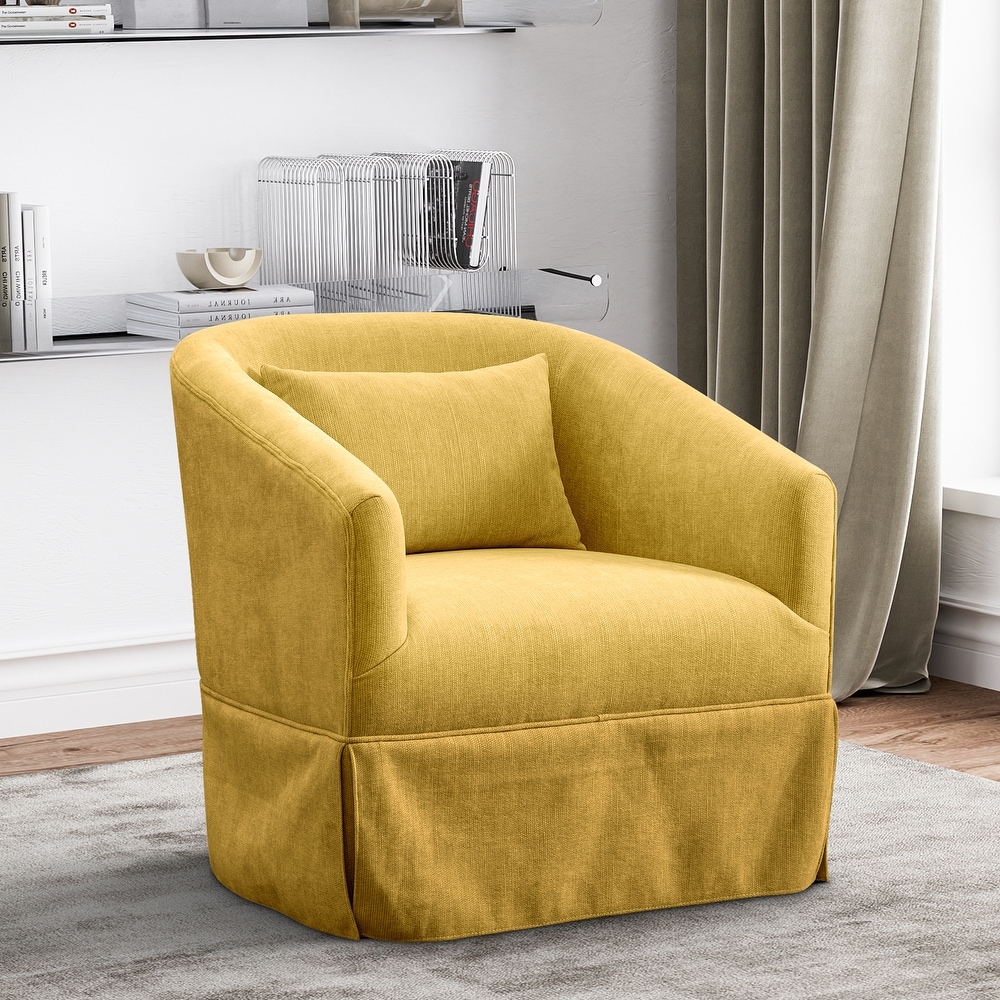 Yellow slipper chair best sale