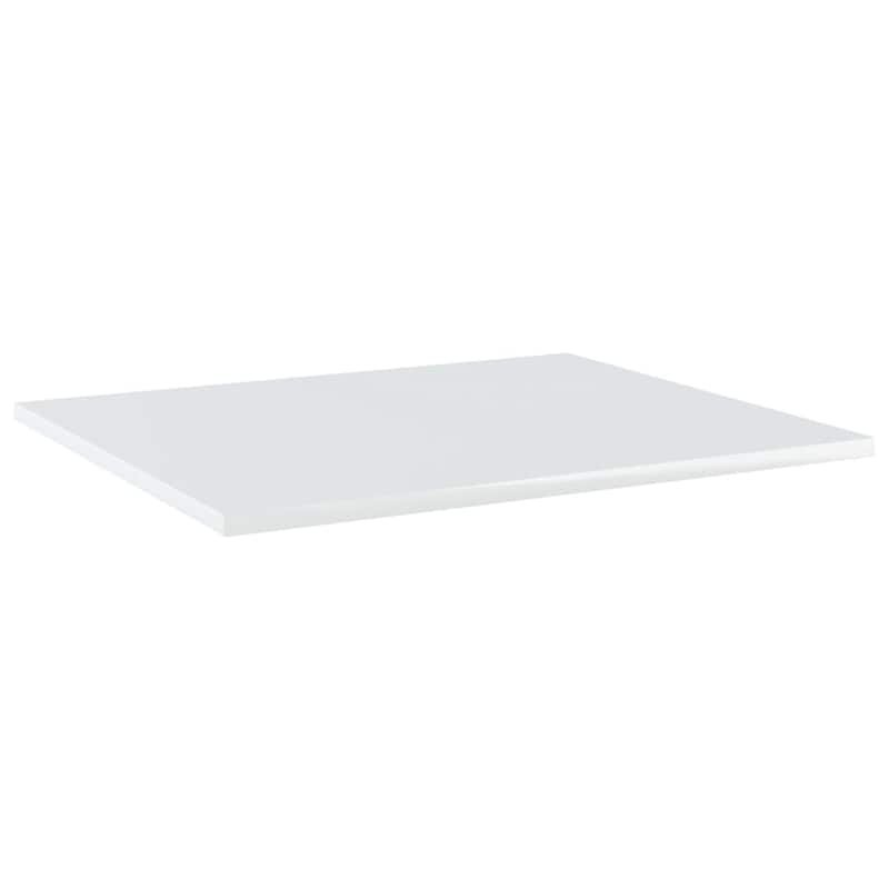vidaXL Bookshelf Boards 8 pcs High Gloss White 23.6"x19.7"x0.6" Chipboard