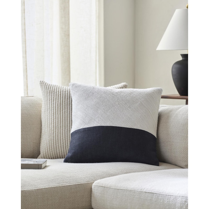 Dustyn Modern & Contemporary Patchwork Accent Pillow - 20"L x 20"W - Feather Down