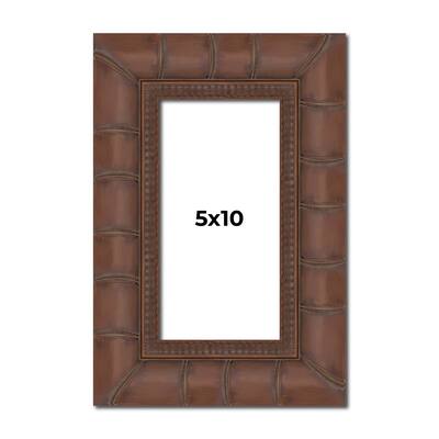 5x10 Frame Pewter Solid Wood Picture Frame Width 1.625 Inches | Interior Frame Depth 0.6875 Inches