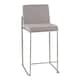 Option Grey Fabric & Stainless Steel