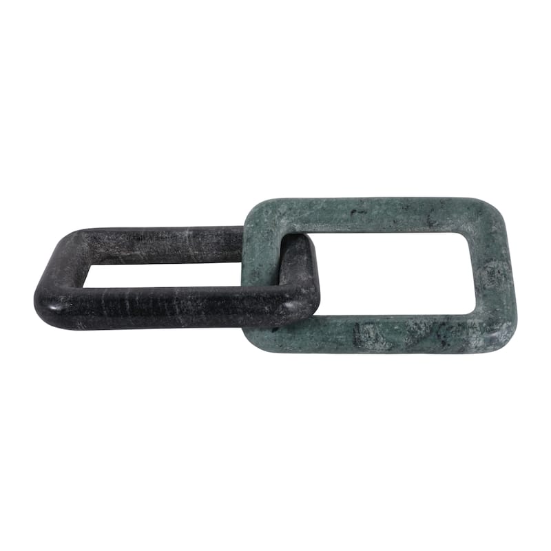 Decorative Marble Square Link Sculpture - Figurine Object