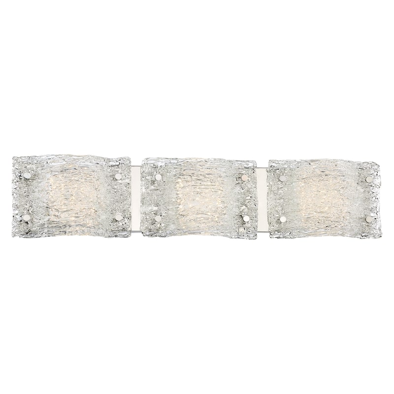 Kovacs Forest Ice 3 Light 29" Wide Integrated LED Vanity Light with - Chrome