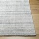 preview thumbnail 3 of 32, Branham Handmade Subtle Stripe Viscose Area Rug