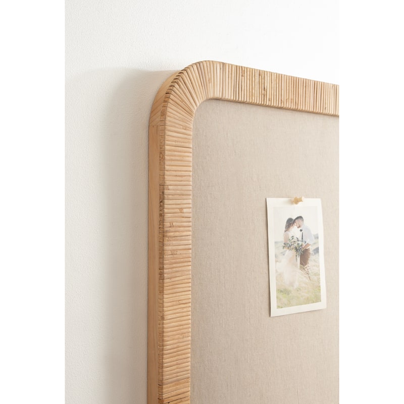 Kate and Laurel Rahfy Framed Fabric Pinboard - 20x30