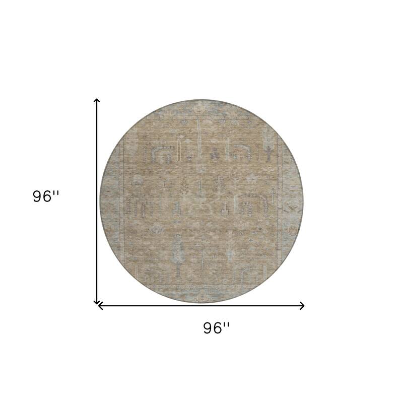 HomeRoots Oriental Traditional Rectangle Outdoor Rug