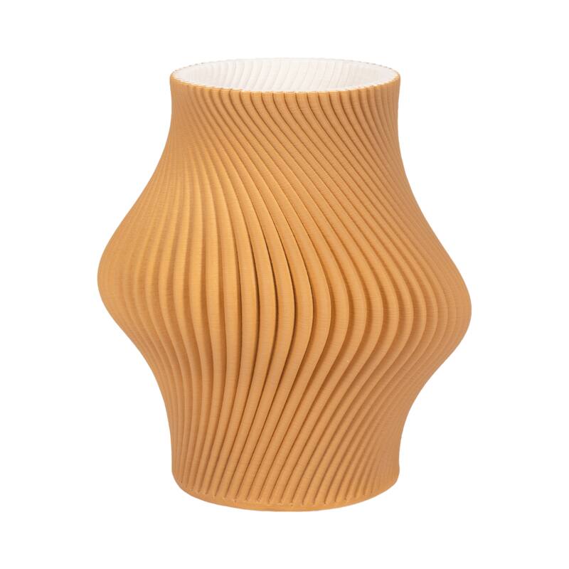 Sagebrook Home Seymour 3D Printed Vase, Apple Cinnamon, Novelty