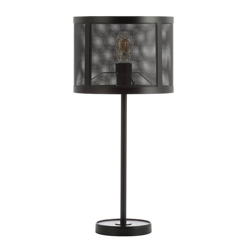 Alys 25" Minimalist Metal LED Table Lamp, Black by JONATHAN Y