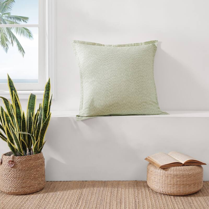Tommy Bahama Palm Paradise Texture Green Euro Sham
